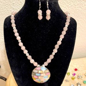 Sterling silver and true stones necklace